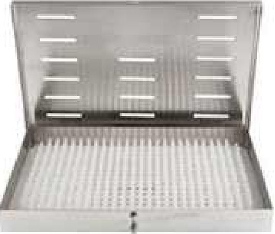 Stainless Steel Sterilizing Case With Silicone Mat Autoclavable